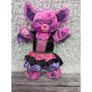 BAB ~ Build A Bear Midnight Shimmer Bat Halloween Series Plush w/Spiderweb Dress